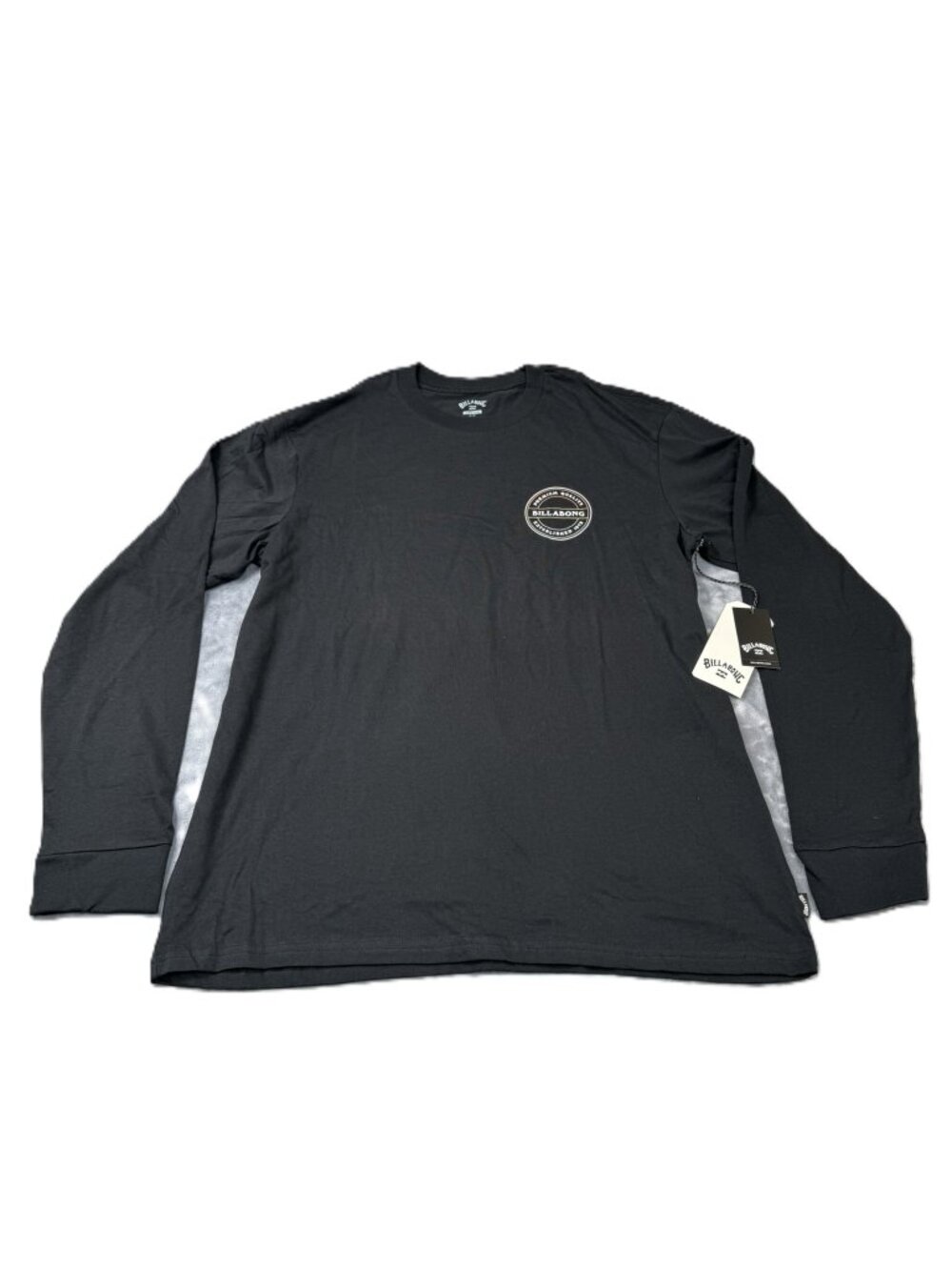 New Billabong Men’s Long Sleeve Premium Tee Shirt Black Size Medium NWT